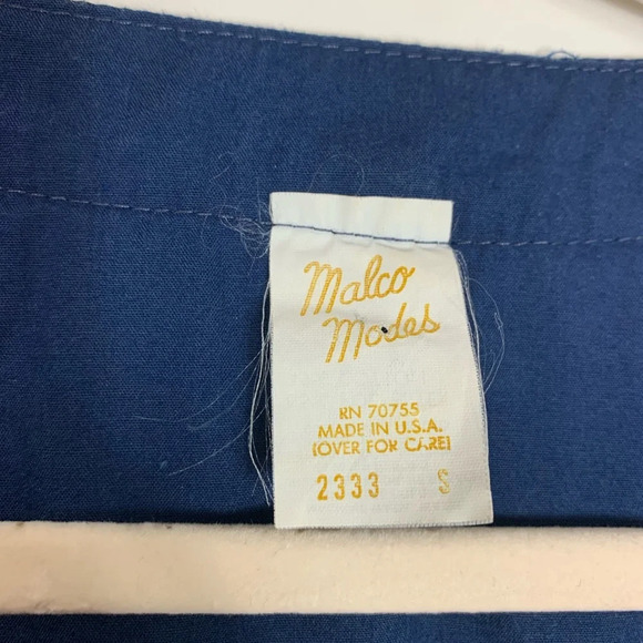 Square Dance Blouse S Ruffle MALCO MODES Rockabilly Swing 2333 Vintage 80’s USA - Picture 5 of 11